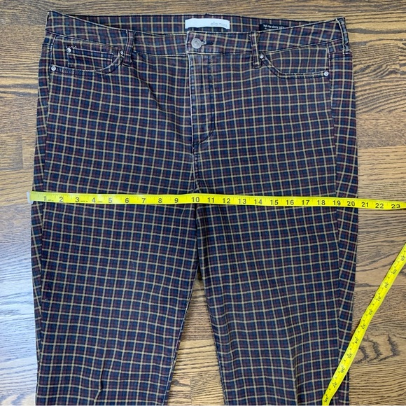 Ella Moss High-Rise Plaid Skinny Ankle Jeans - Picture 11 of 12